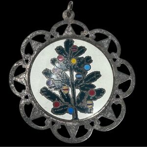 1979 Lunt Sterling Silver Christmas Tree Pendant or Ornament